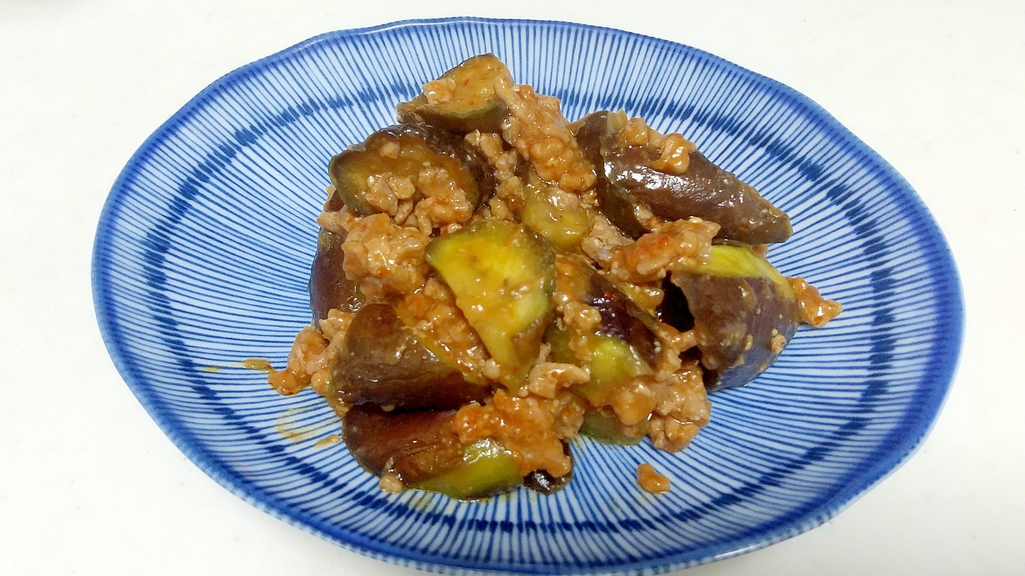ピリ辛茄子のひき肉炒め＋＋