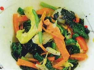 ほうれん草と白菜ののりあえ