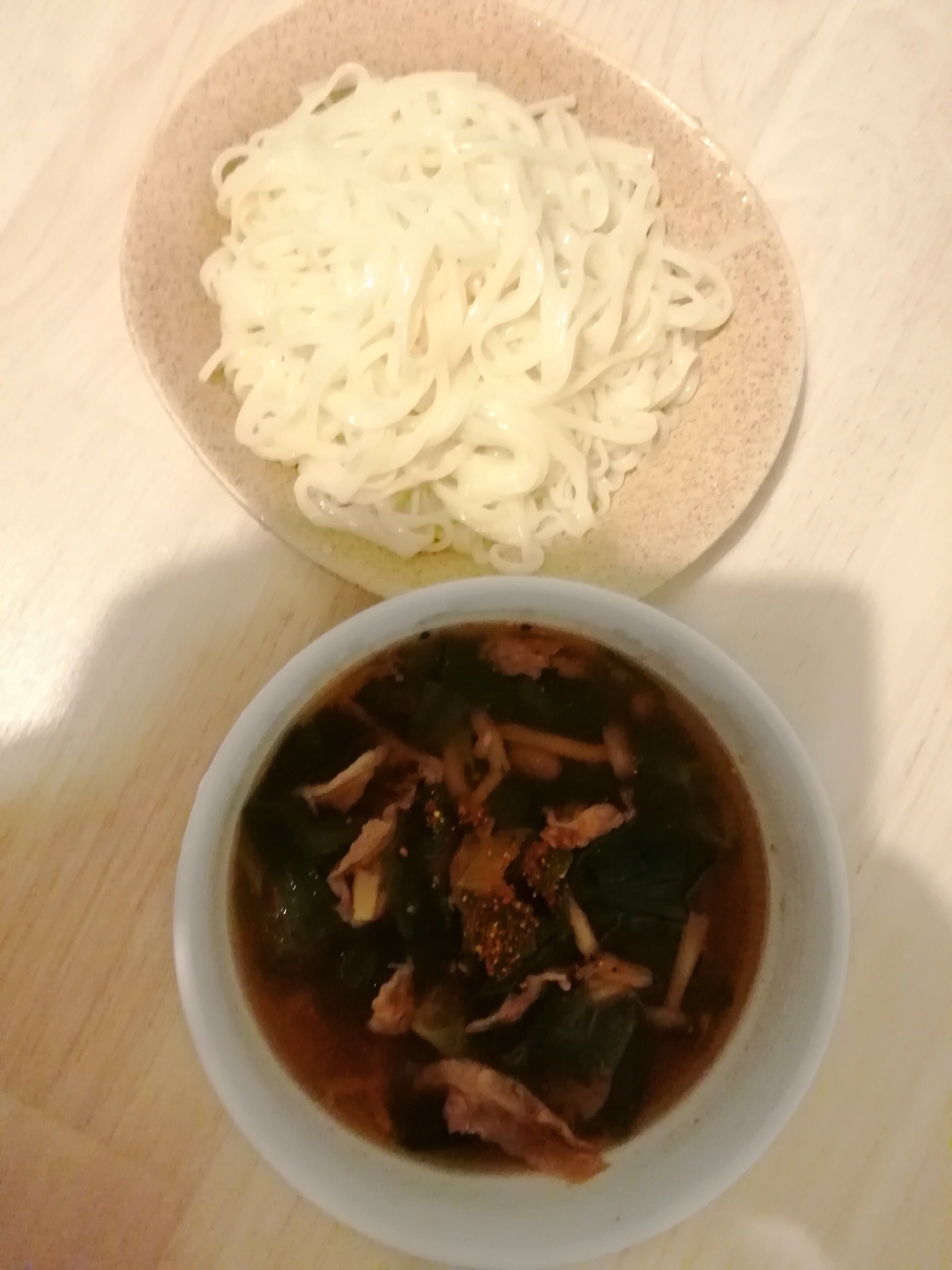 きのこつけうどん
