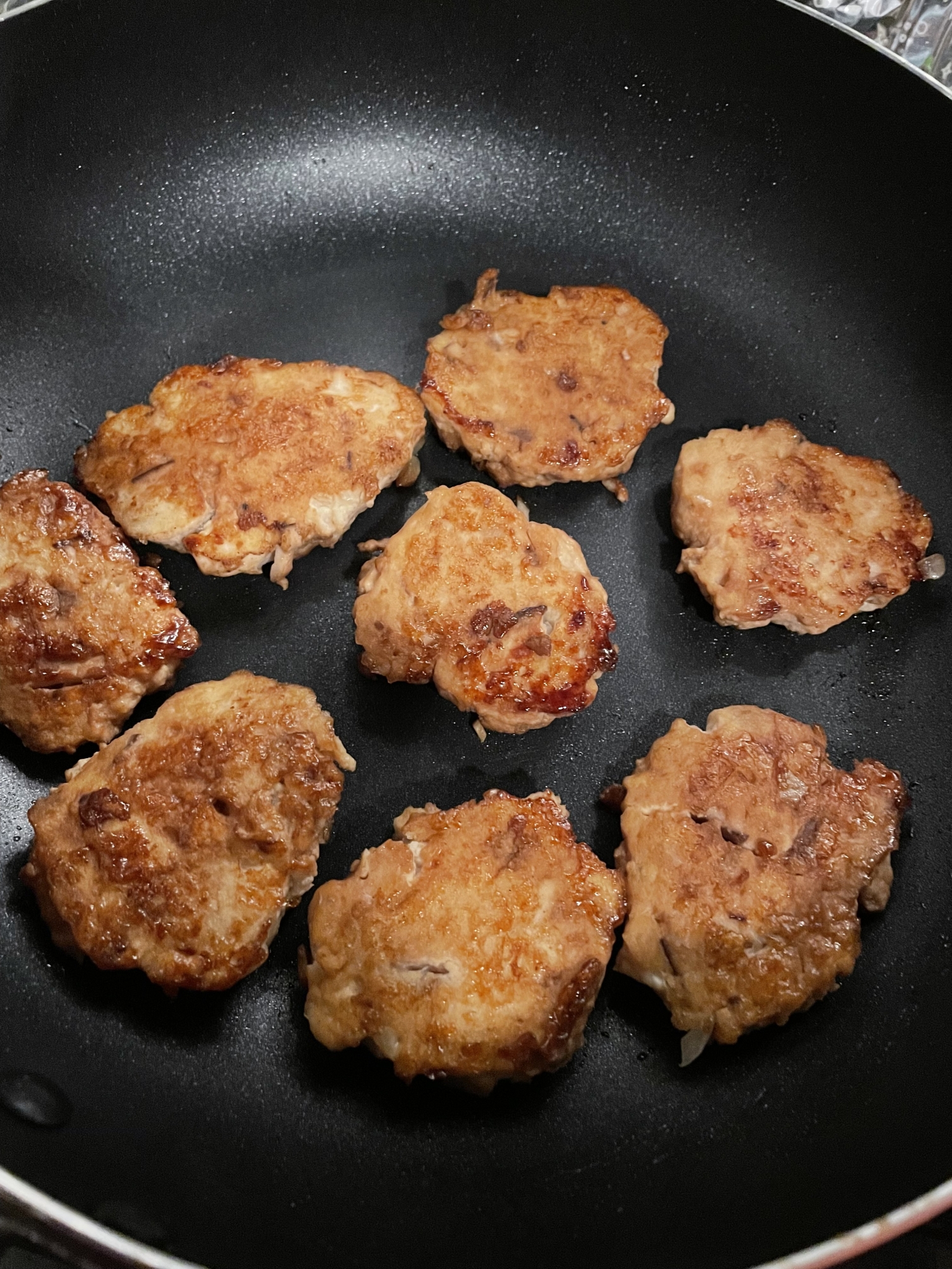 鶏むねモモひき肉豆腐入りつくね甘醤油味付け