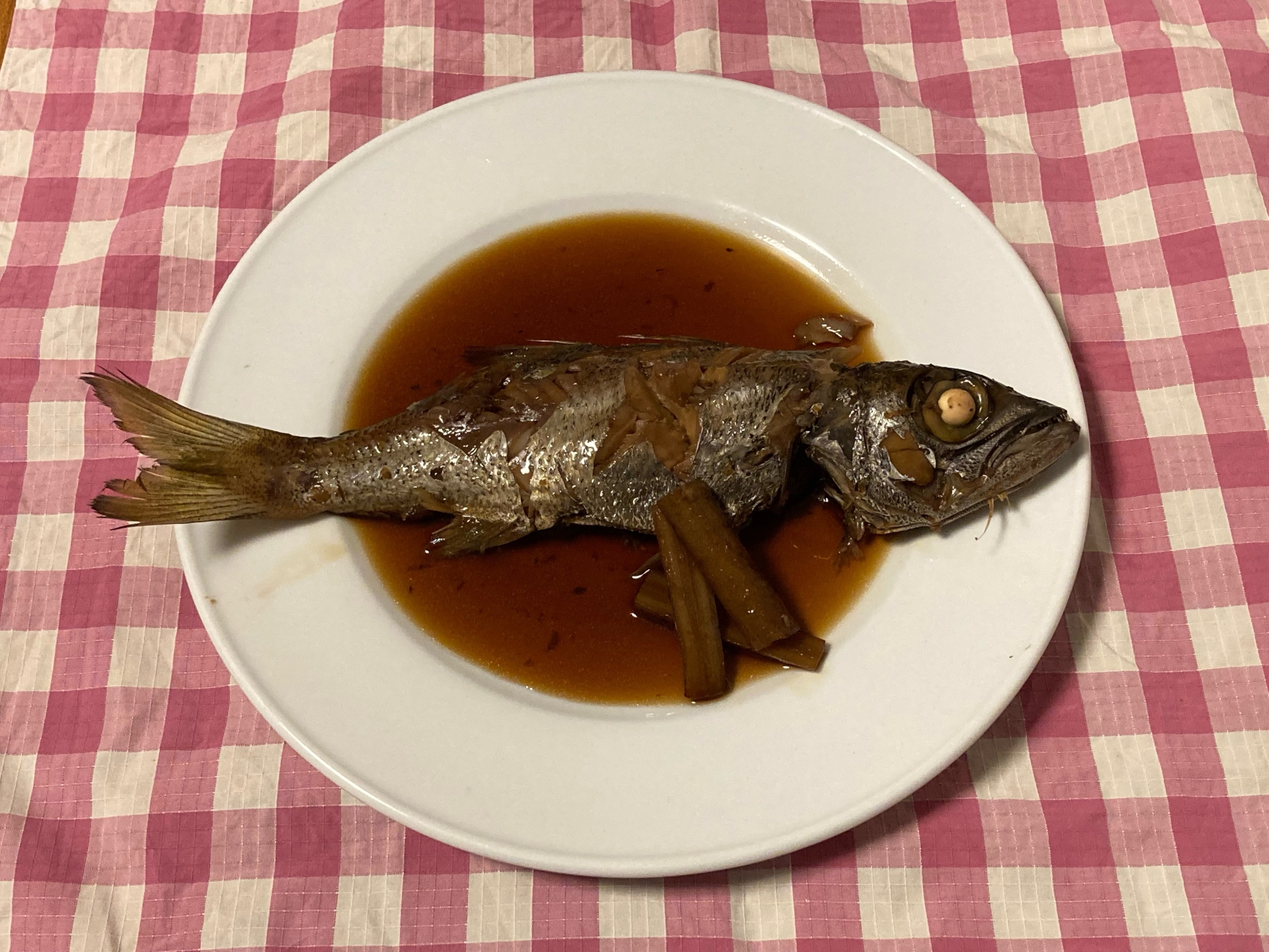 うちのおかず　黒ムツの煮付け　黒むつ　煮魚