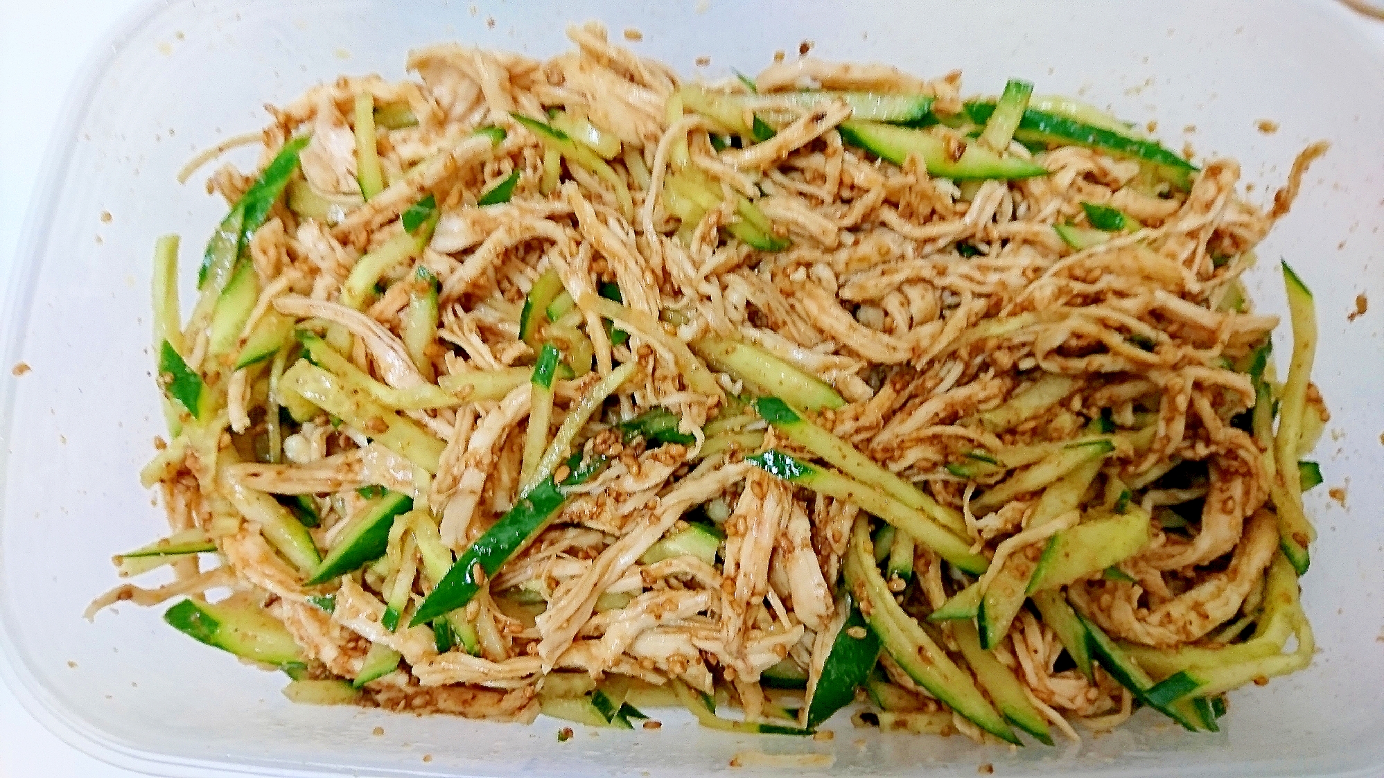作り置き☆冷たい料理☆きゅうりと蒸し鶏の中華風