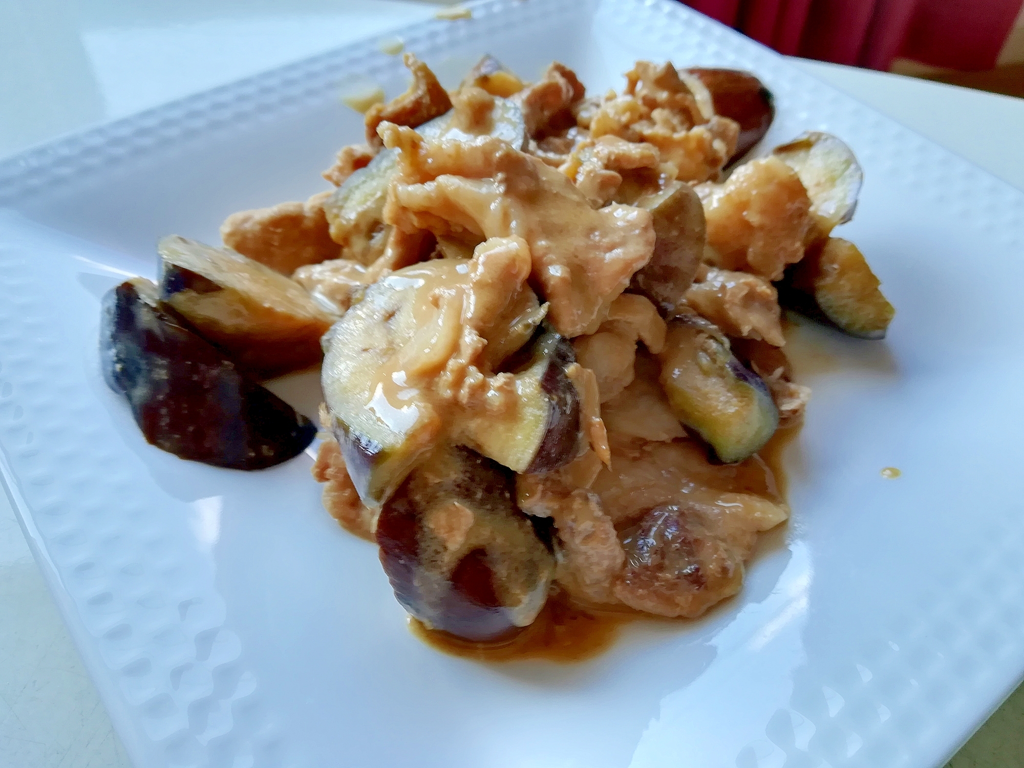 豚肉と茄子のオイスターマヨ