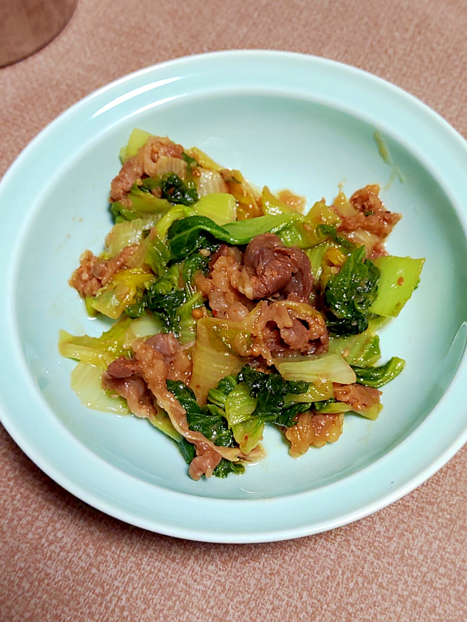 牛肉と白菜の甘辛煮