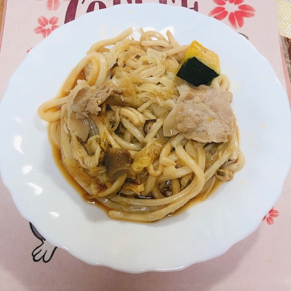 節約！和風焼きうどん