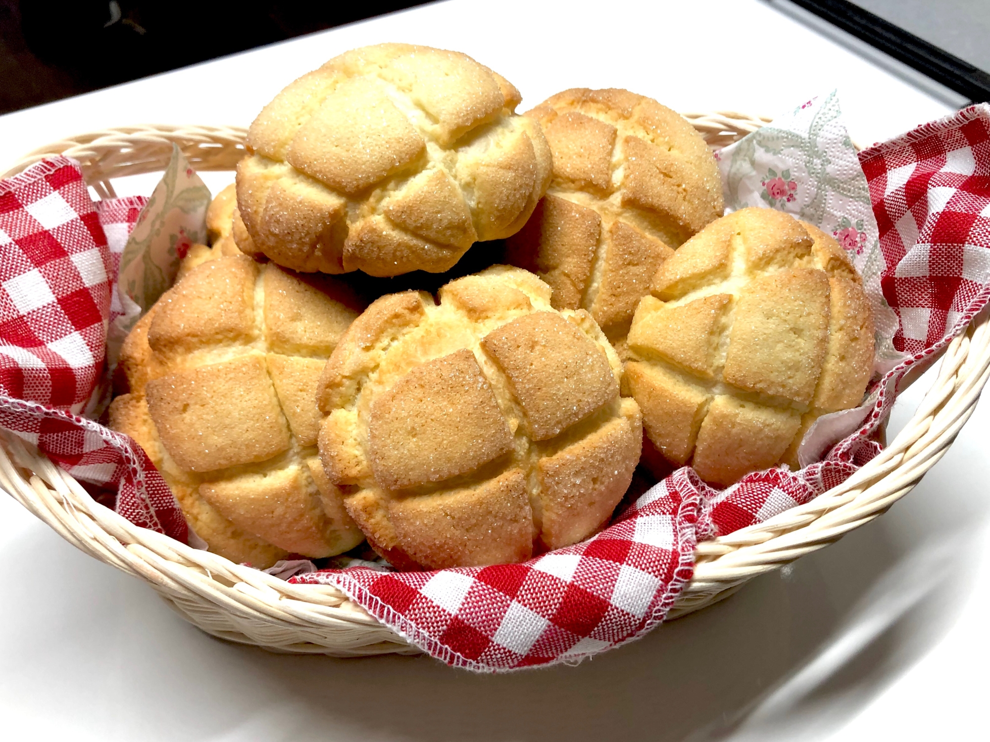 ホームベーカリーで❤️サクサク中もちもちメロンパン