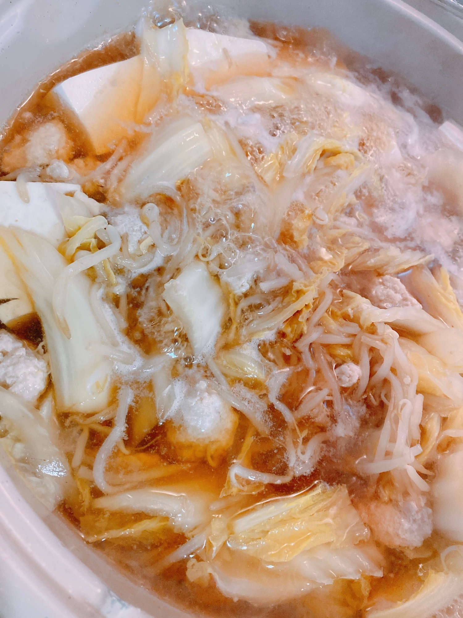 生姜入り鶏団子が美味しい！白菜お鍋