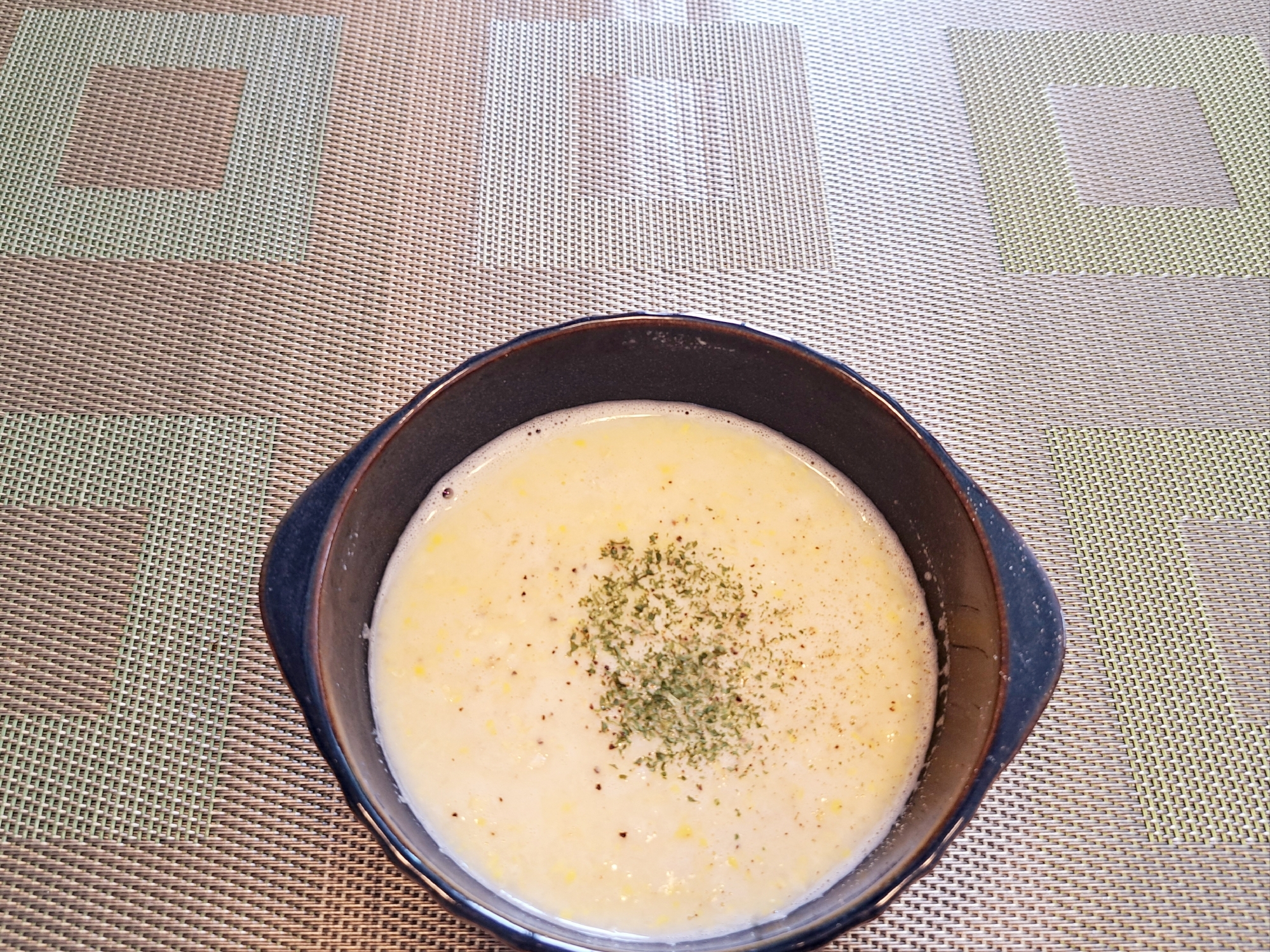 生とうもろこしで!コーンスープ
