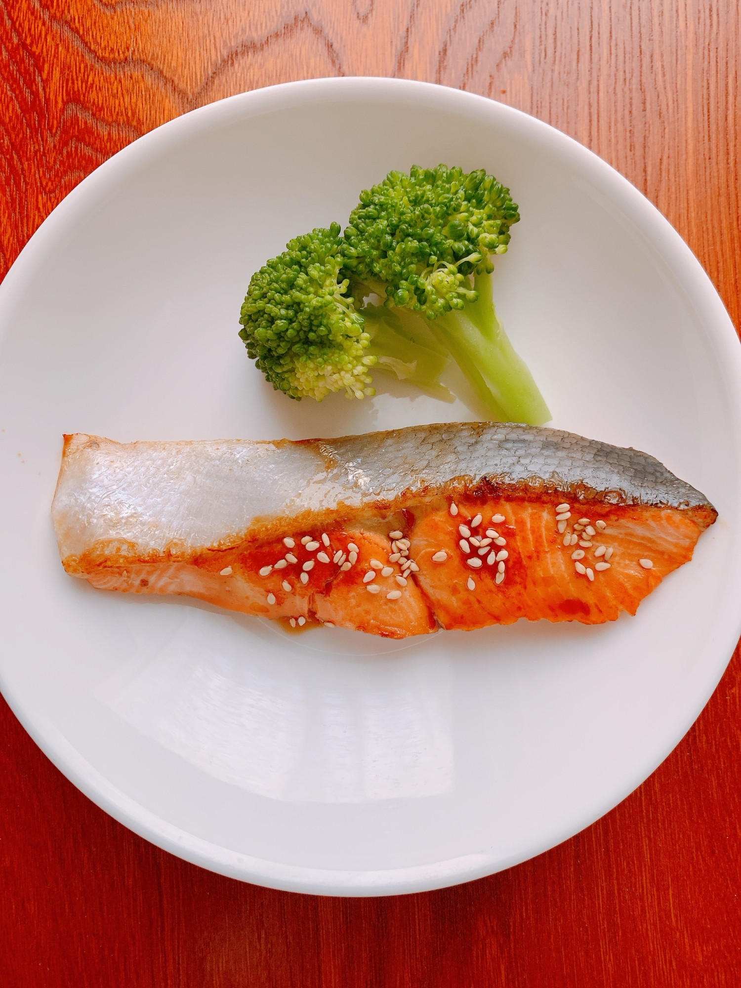 鮭の甘酢ごま照り焼き