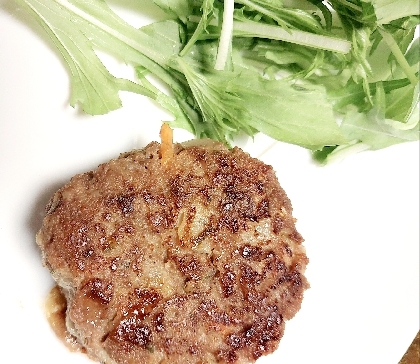 大根もやしエリンギ山東菜ハンバーグ蒸し煮