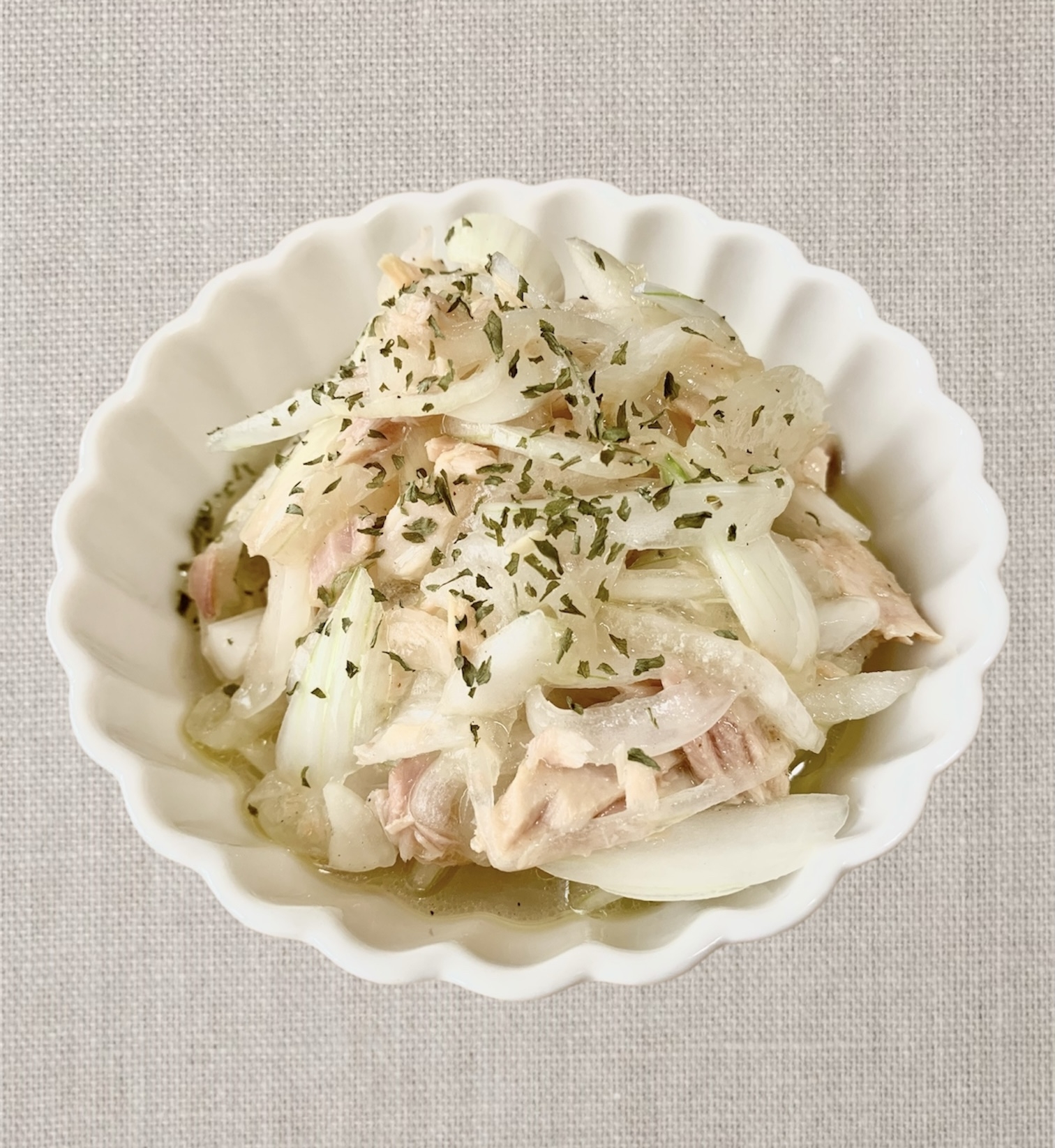 新玉ねぎの栄養そのまま！ツナと新玉ねぎのマリネ