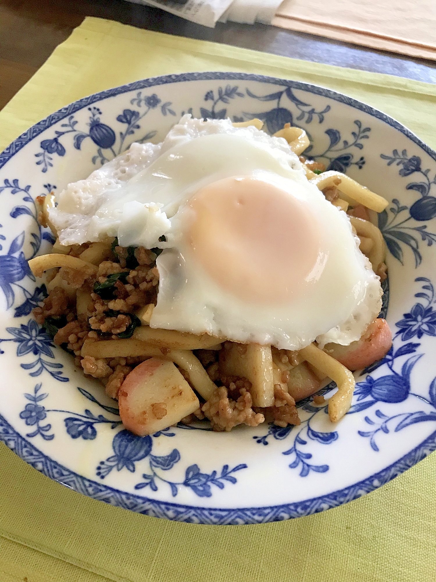 余りもので簡単♪カレー焼うどん