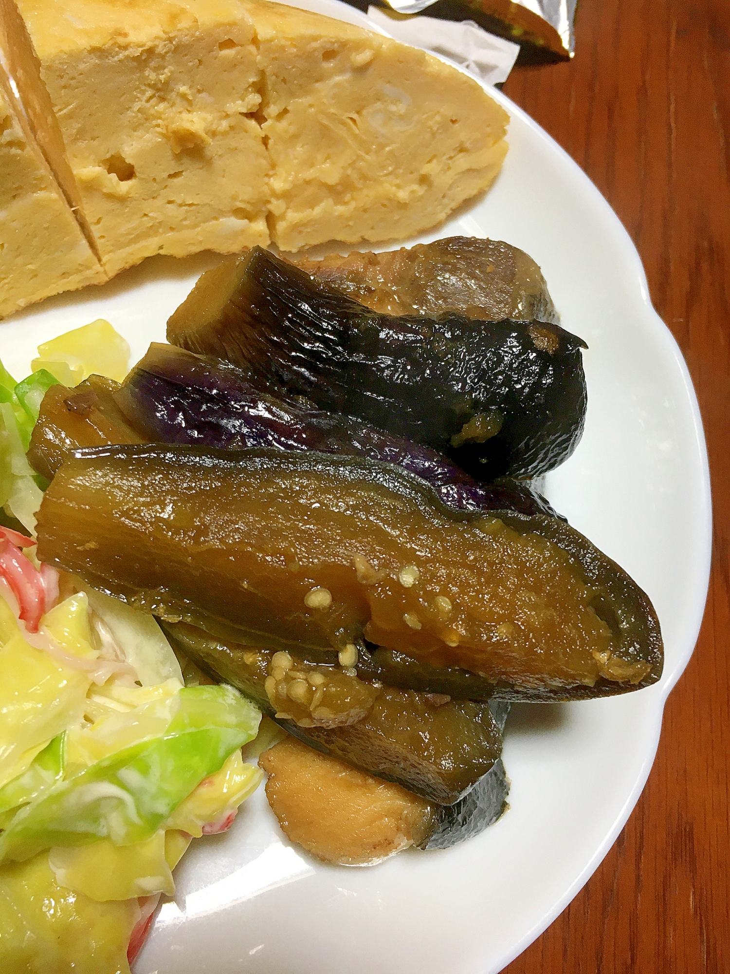 鰤と茄子の煮付け