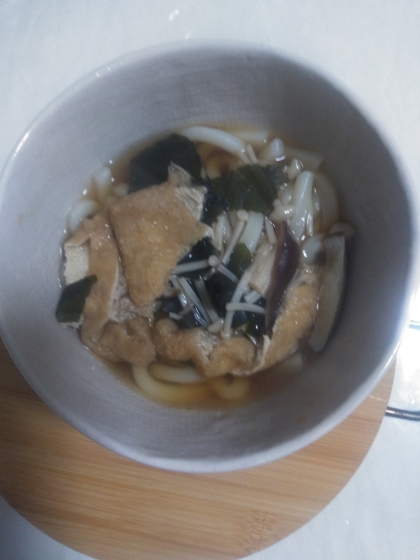 時短！甘くないきつねうどん