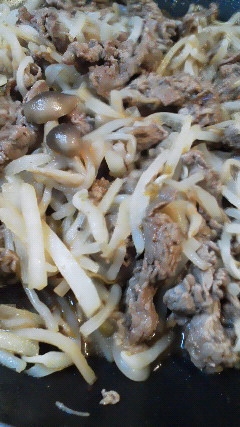 エコレシピ☆竹の子食感♪大根の皮と牛肉で炒め物