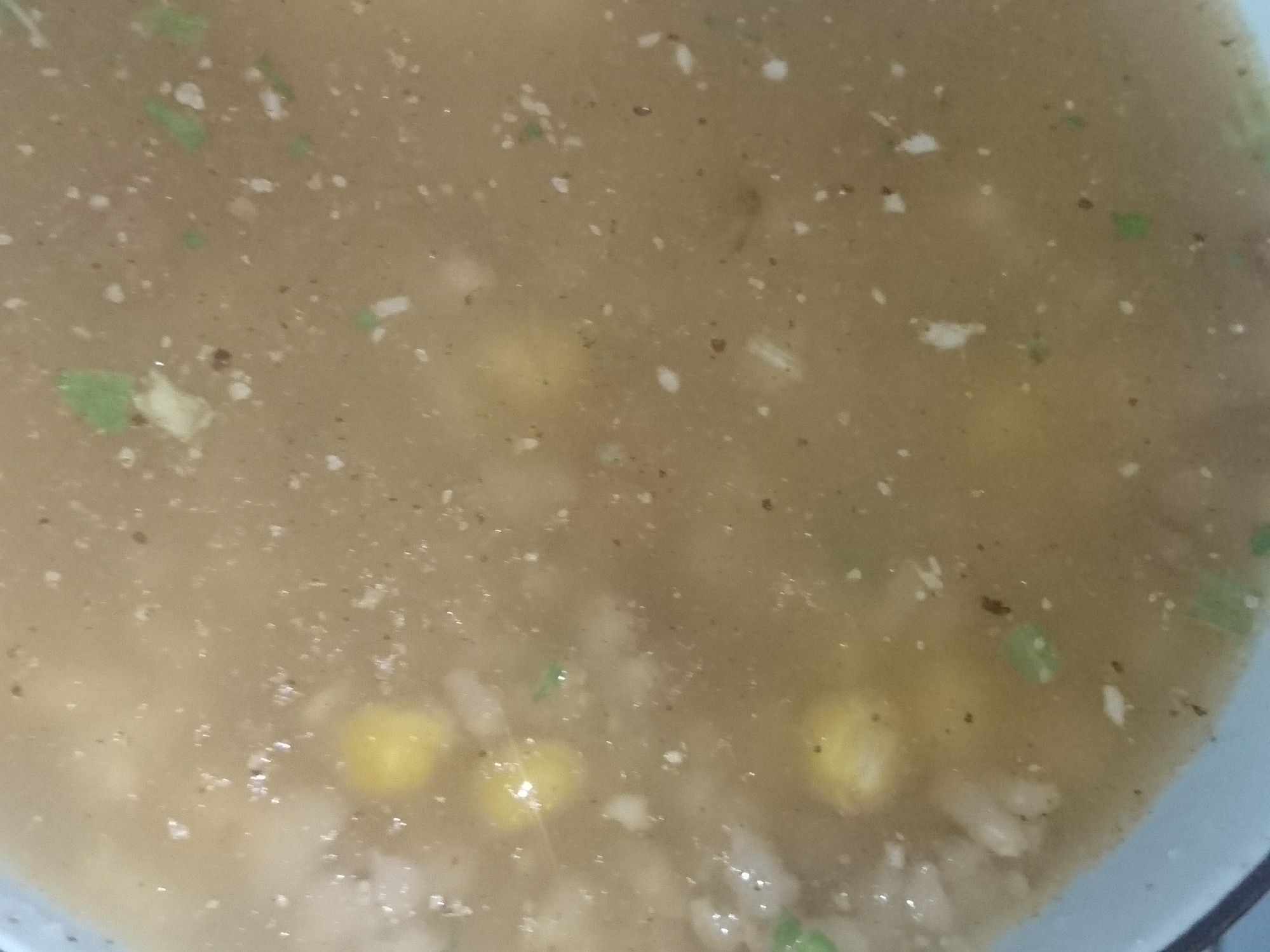 即席麺粉スープおから荏胡麻粉皮付レンズ豆コーン玄粥