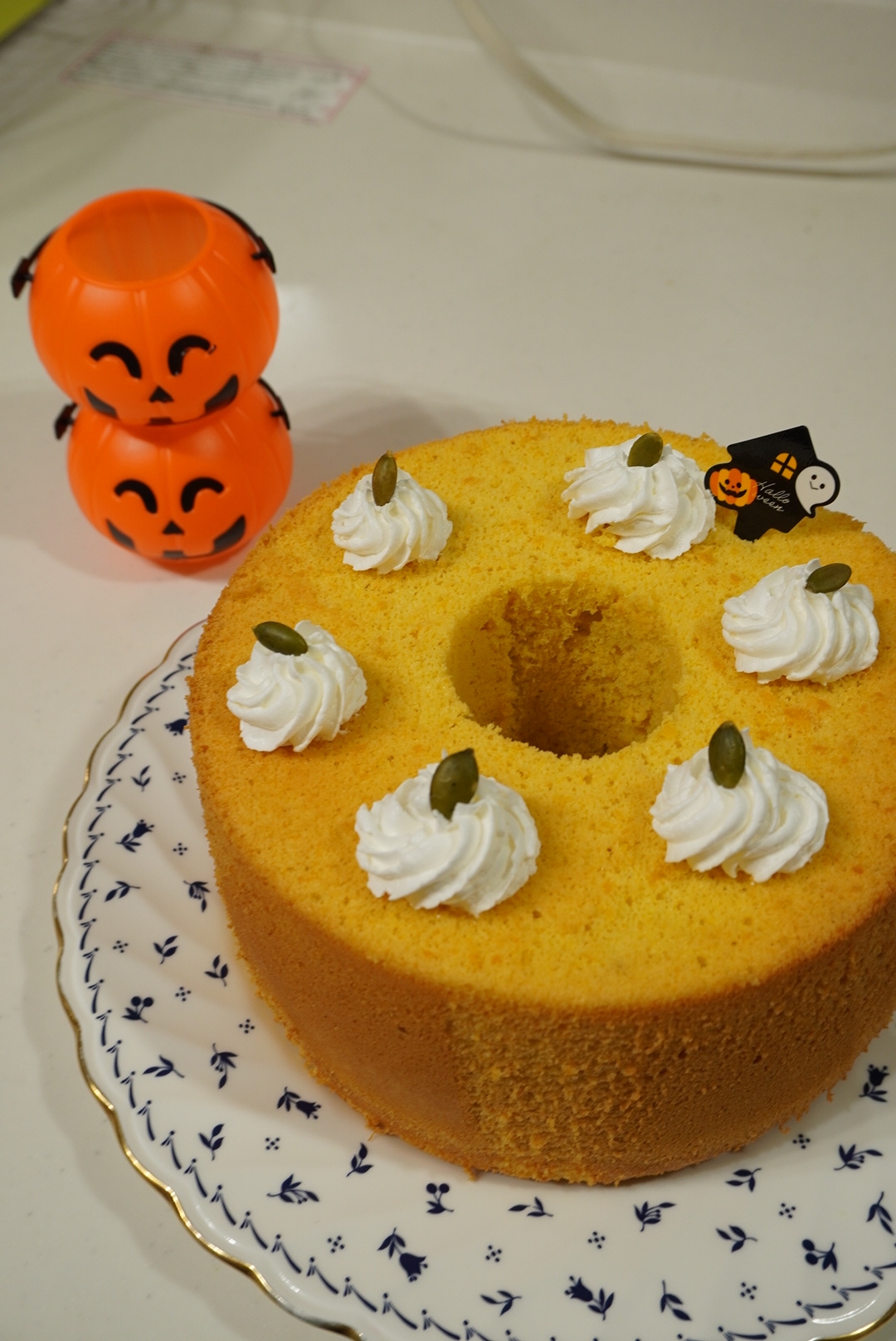 かぼちゃのシフォンケーキ