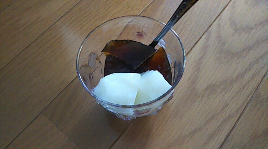 牛乳&コーヒー寒天