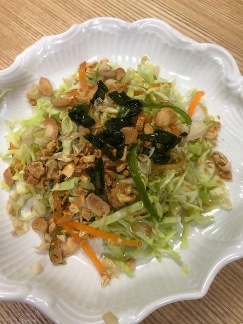 煎り大豆のサラダ