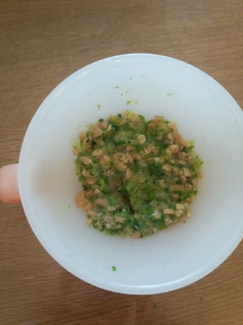 離乳食 中期 レタスの納豆和え レシピ 作り方 By Koko0730 楽天レシピ