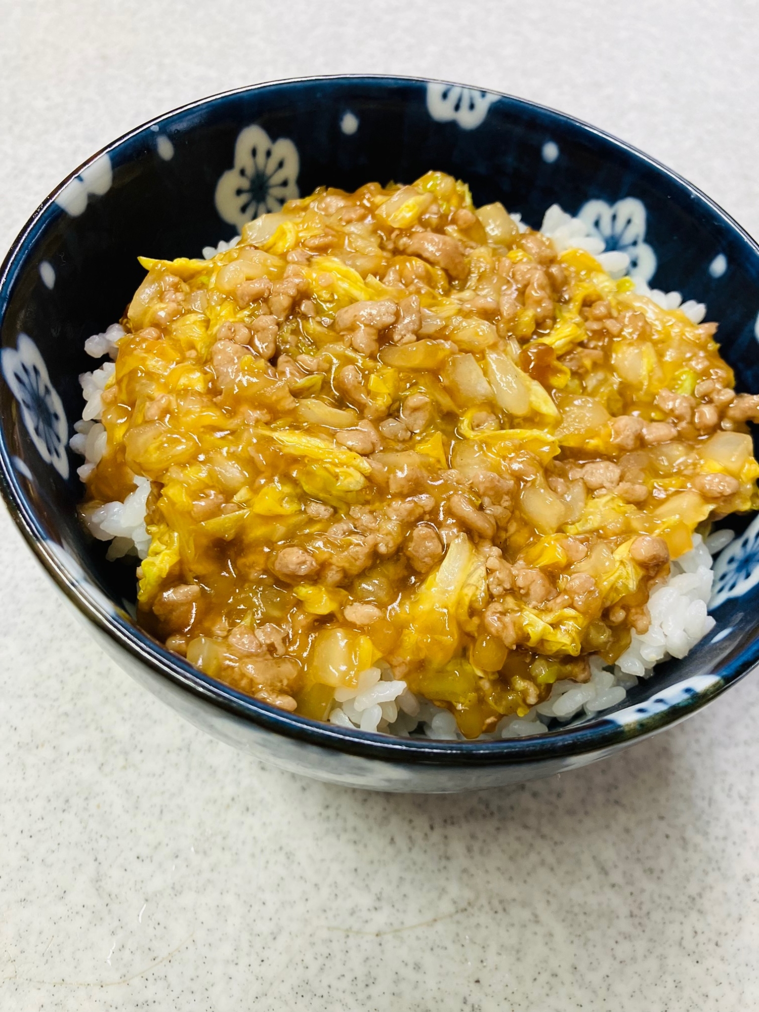 白菜あんかけそぼろ丼