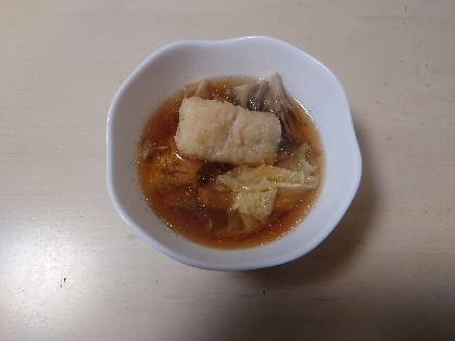 今日はきりたんぽスープを作りました。同じスープ料理と言う事で作ったよレポートを送らせて頂きました。