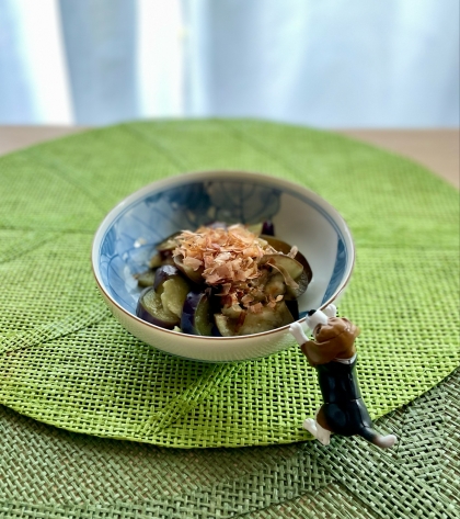 なすの酢醤油和え