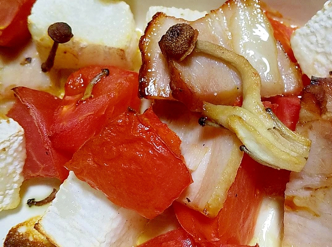 長芋とトマトのオーブン焼き