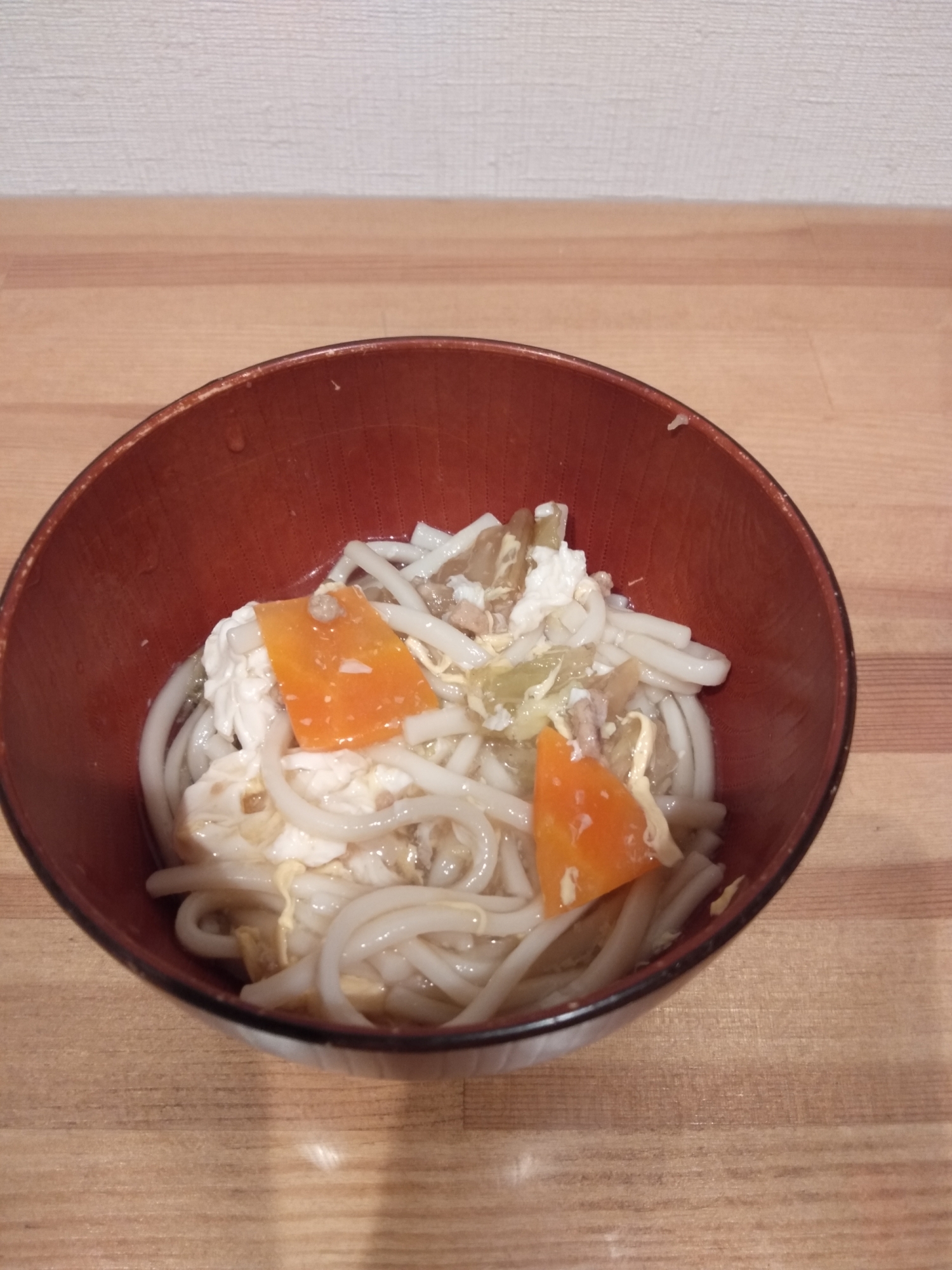 すぐできる！白菜とひき肉のあんかけうどん