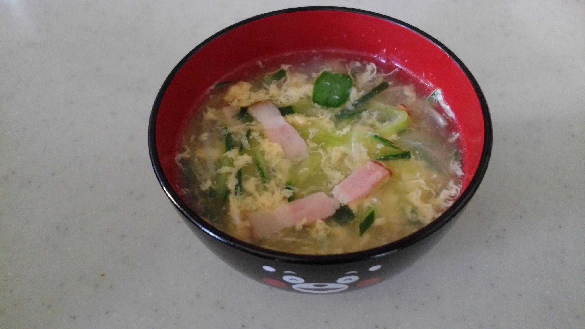 きゅうりの中華風スープ