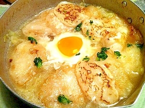 蕎麦湯で水炊き風with三升漬 