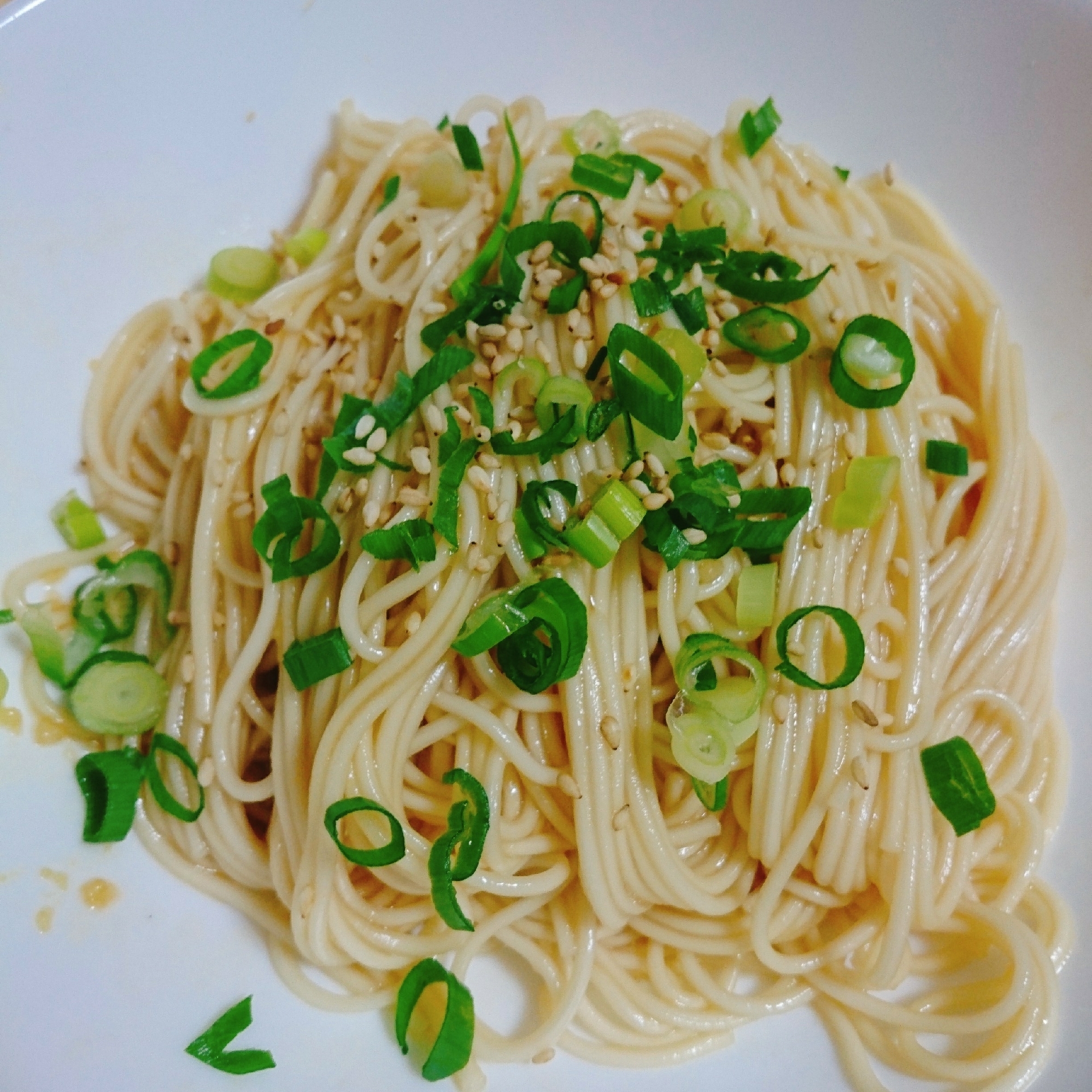 そうめんで簡単☆油そば風