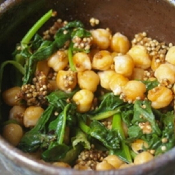 ひよこ豆と菜の花とえごまの味噌炒め レシピ 作り方 By 和土 楽天レシピ ひよこ豆と菜の花とえごまの味噌炒め レシピ 作り方 By 和土 楽天レシピ