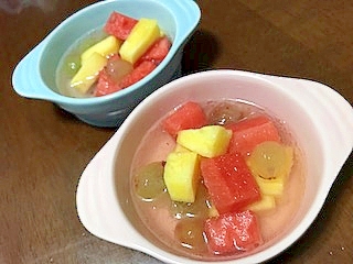 夏の簡単おやつ フルーツポンチ レシピ 作り方 By あいぼそ 楽天レシピ 夏の簡単おやつ フルーツポンチ レシピ 作り方 By あいぼそ 楽天レシピ