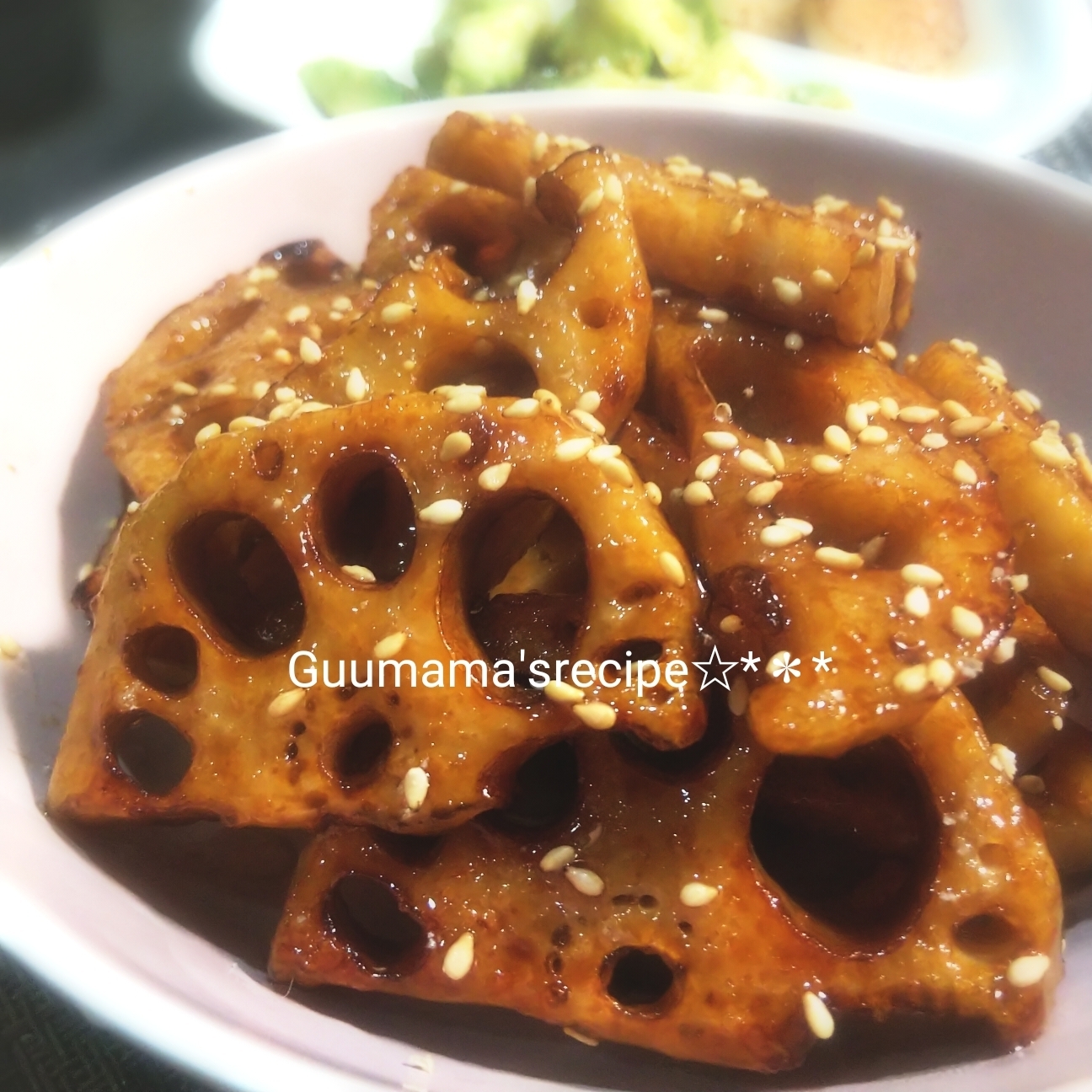 サクサク♡甘酢が美味しい♡れんこんの甘酢炒め