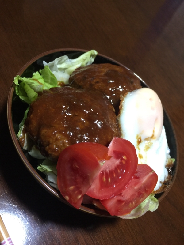 簡単ロコモコ丼 レシピ 作り方 By めぇ3971 楽天レシピ