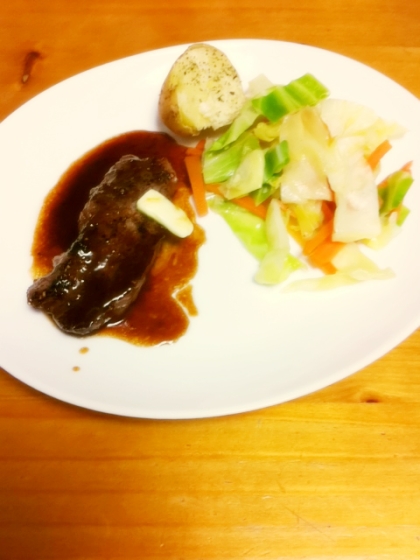 醤油 みりん バターだけで美味しいビーフステーキ レシピ 作り方 By Canon 楽天レシピ