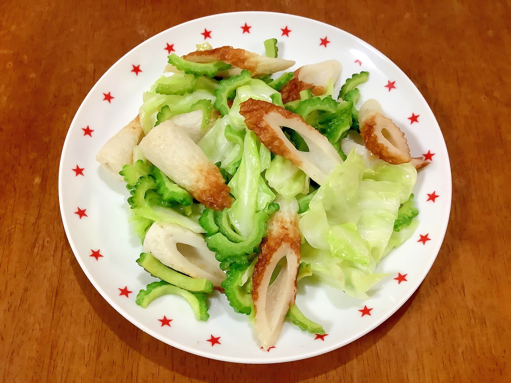 キャベツとゴーヤの野菜炒め