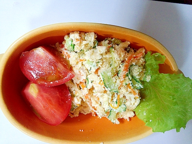 おからでお腹いっぱい おからサラダ レシピ 作り方 By Ppinco 楽天レシピ