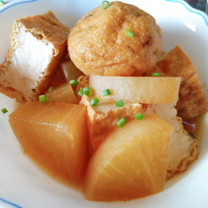 厚揚げと大根の煮物