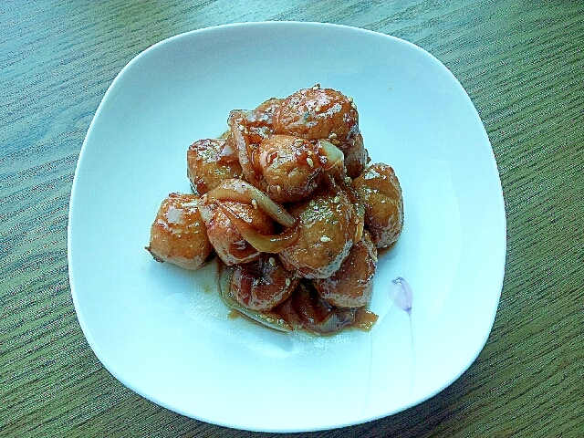 簡単♪オムッ・ジョリム (さつま揚げの甘辛煮)