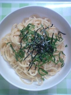 オリーブオイルでさっぱり系♡明太子のパスタ♡