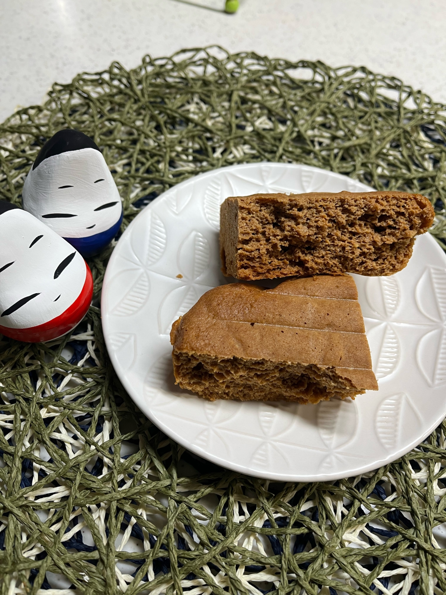 体重リセット♬きな粉の蒸しパン