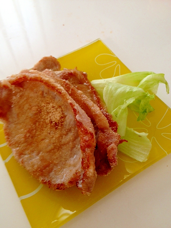 唐揚げ粉で豚ロースの揚げ焼き レシピ 作り方 By とっこ 楽天レシピ