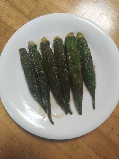 レンジで簡単☆白だしだけでオクラのお浸し