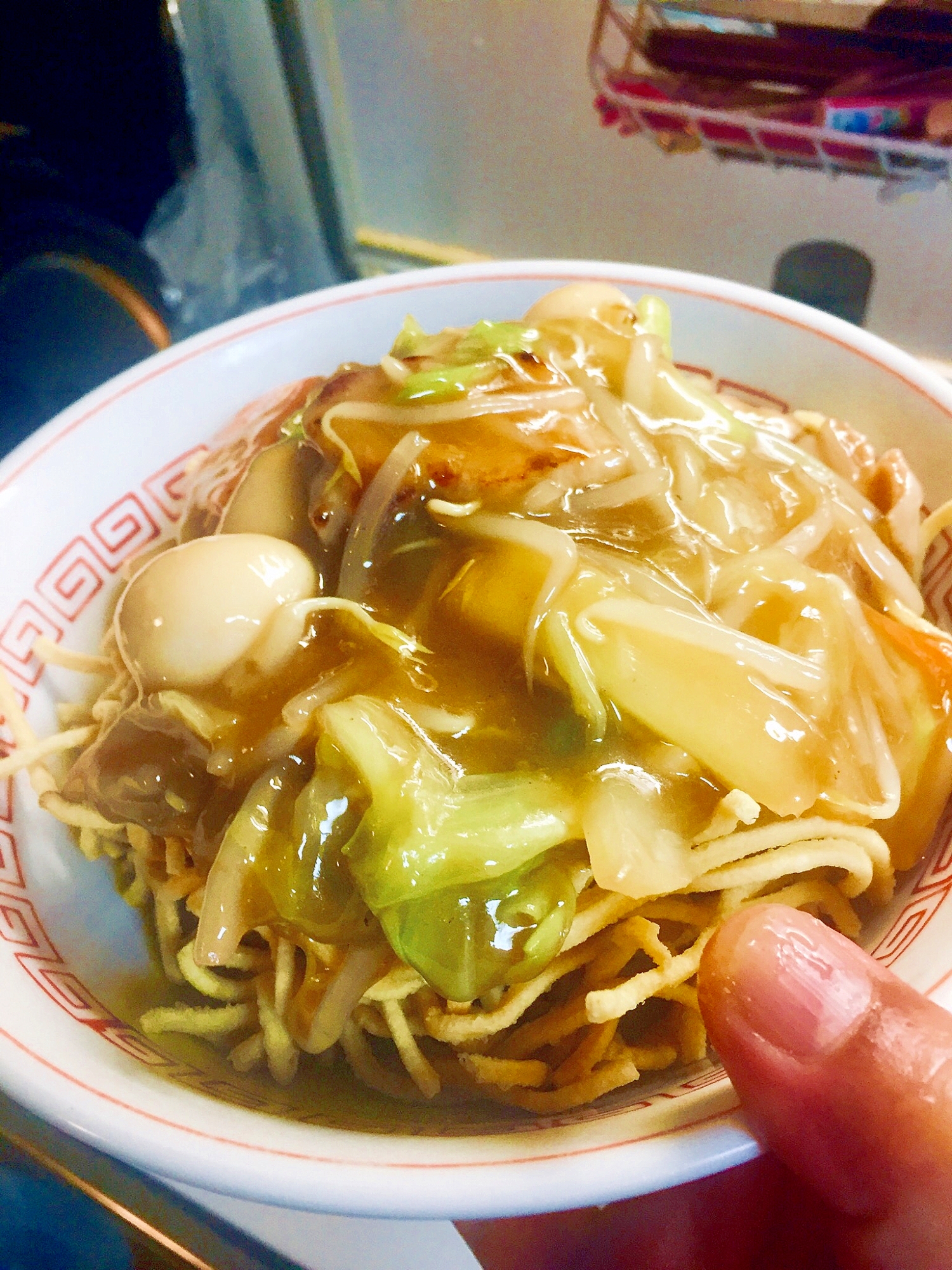 ★今日の定食- 「五目あんかけ焼きそば」