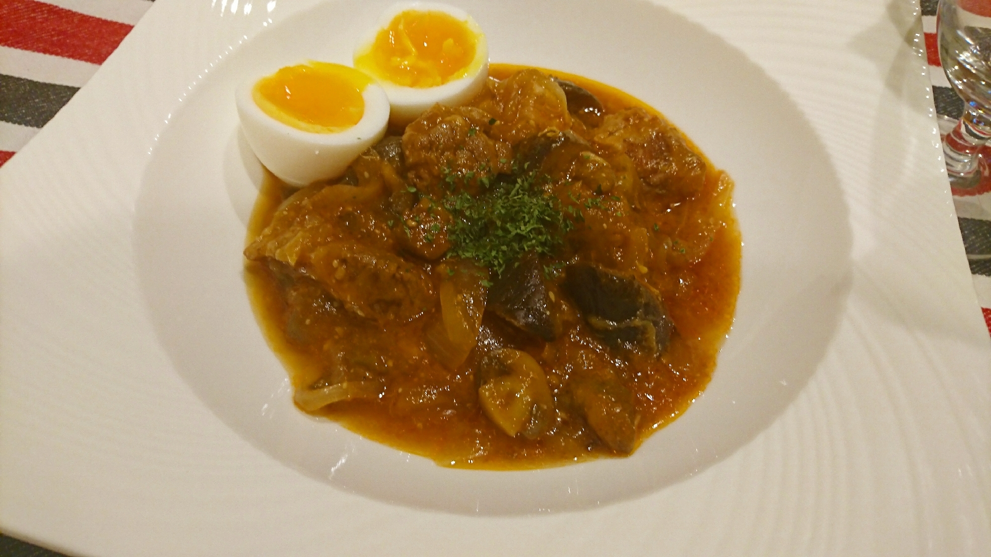 豚肉と茄子のトマト煮込み(バーミキュラ)