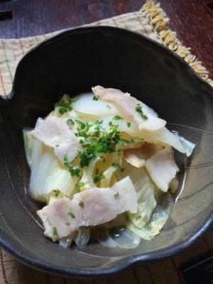 白菜とベーコンのさっと煮