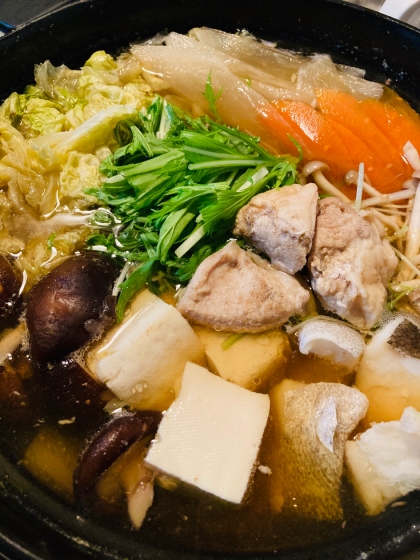 寄せ鍋　和風の醤油ラーメン風･･･