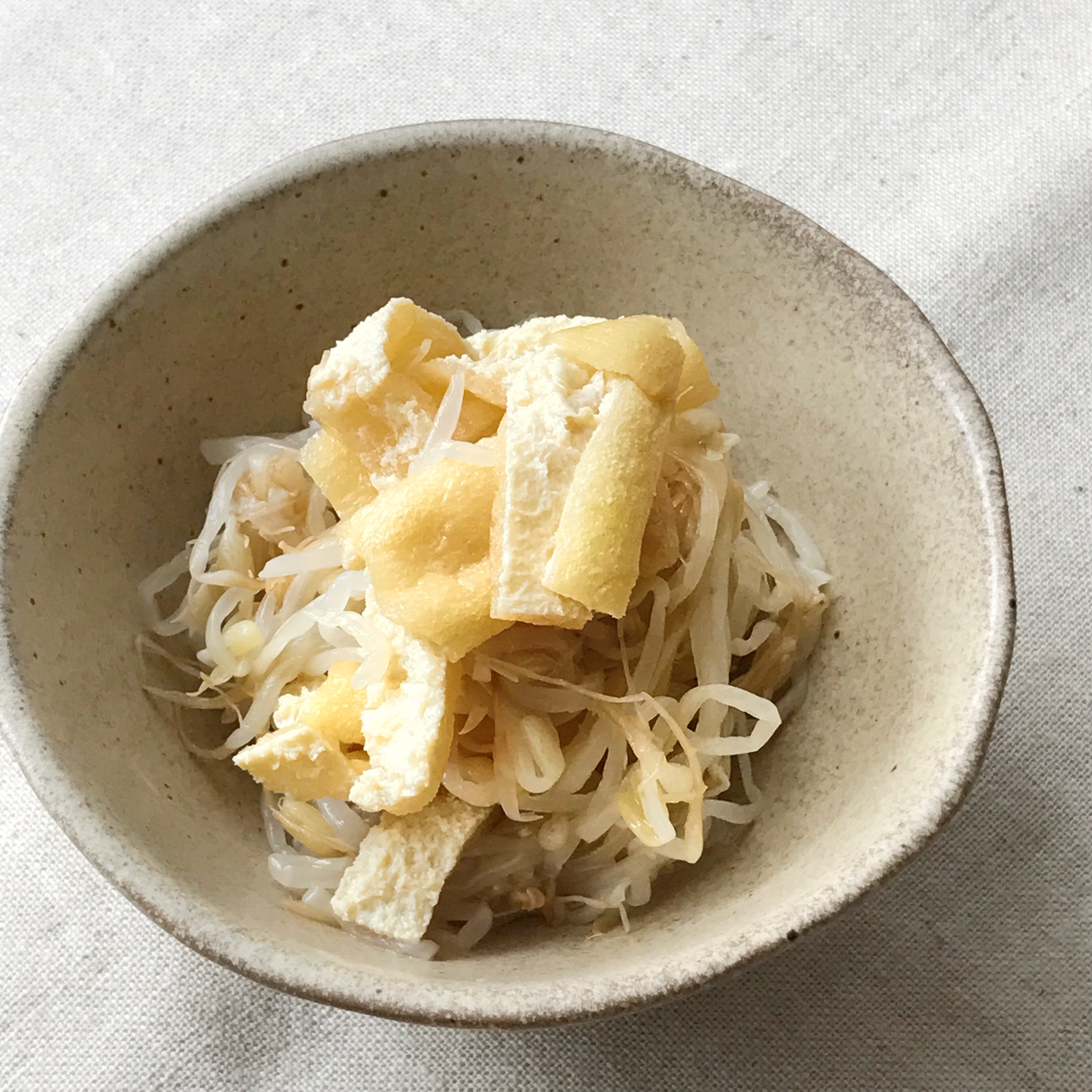 もやしと油揚げの酢の物